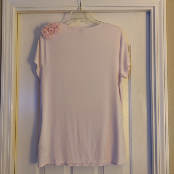 Ted Baker Light Pink Floral Accent Tee size 5 - Picture 5 of 7